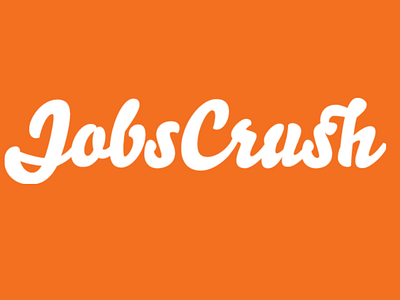 JobsCrush hr tech jobs logo design recruitment