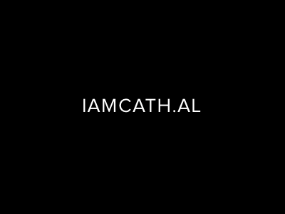 IAMCATH.AL landing page personal website portfolio