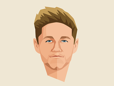 Niall Horan digital illustration niall niall horan portrait singer vector