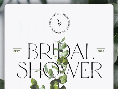Bridal Shower Invite bridal shower email graphic design invitation invite print typography wedding