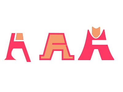Alphabet Letters Design - A LOGO graphic design logo