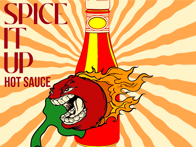 Hot Sauce Brand branding graphic design illustration