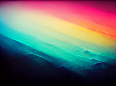 Soft Neon Waves of Gradients Background background colorful cyberpunk design digital art header neon wallpaper waves