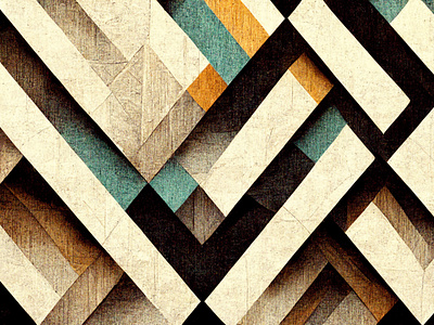 Geometric Design with Earth Tones and Textures