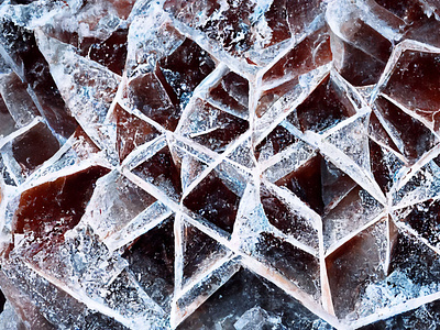 Fractal Frozen Ice Pattern Background