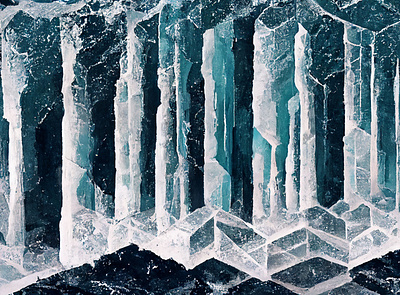 Fractured Ice Wall Design background design digital art fractured frozen geometric ice illustration pattern texture wallpaper