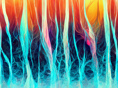 Abstract Neon Plasma Background