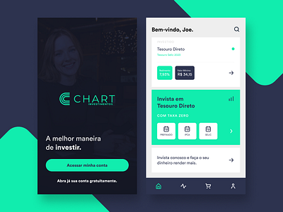 UI Design App Chart Investimentos