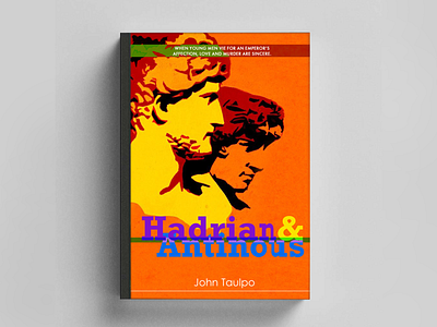 Hadrian & Antinous book cover graphic design illustration