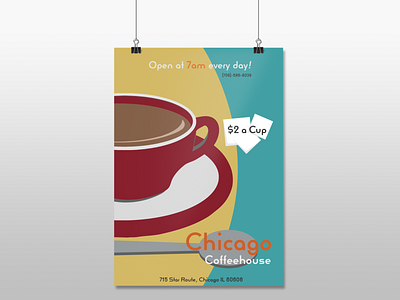 Chicago Coffeehouse adobe illustrator branding design graphic design illustration poster
