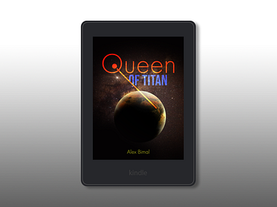 Queen of Titan adobe photoshop book cover e book graphic design illustration