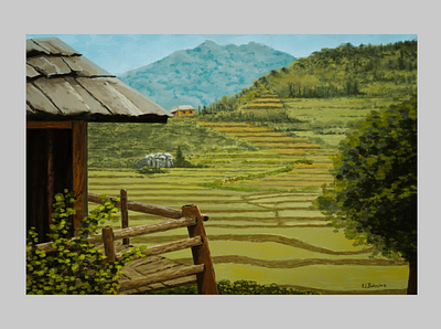 The Countryside adobe photoshop fine art graphic design illustration landscape