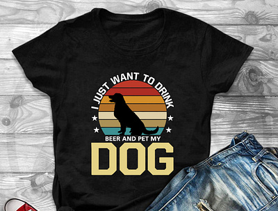 I just want to drink beer and pet my Dog T-Shirt Design design dog t shirt doggie doggo doggy doglove dogmom dogphotography dogsitting dogslife dogsofig dogsofinstgram graphic design logo t shirt t shirt design t shirt design t shirts ui vector