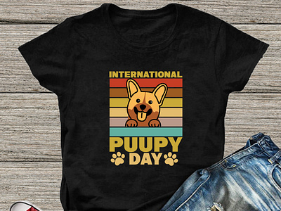 International puppy day t-shirt design design dog design dog t shirt doge doggie doggies dogmom dogood dogphotography dogscorner dogslife dogsofig dogsofinstgram dogwalking graphic design pet t shirt t shirt t shirt design t shirt dog t shirts