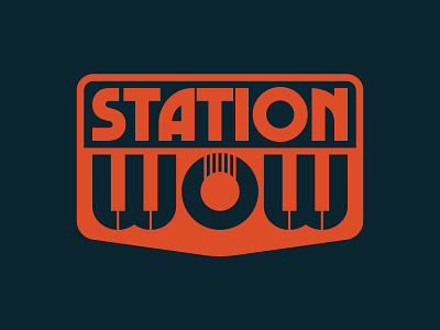 Station WOW band combo concept guitar idea keyboard logo