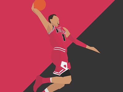 Zach Lavine - Chicago Bulls basketball fanart hoops illustration nba