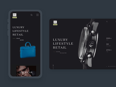 Rivoli Portfolio Website design luxury portfolio responsive ui web