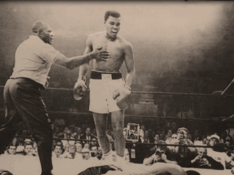 A Tribute to the Greatest after effects animated animation creative illustration muhammad ali photography photoshop type type treatment typography