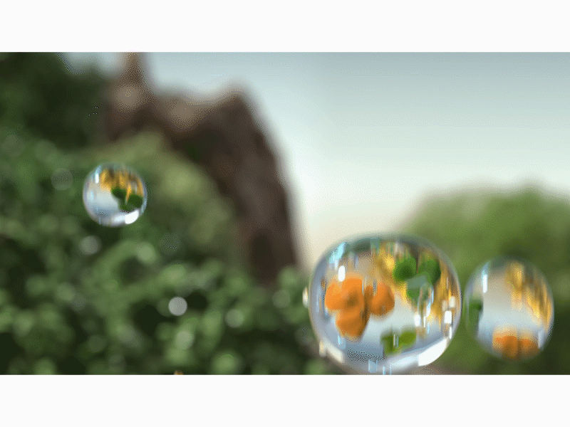 Jumping up 3d animation cinema 4d cinema4d gif leaves motion graphics nature water