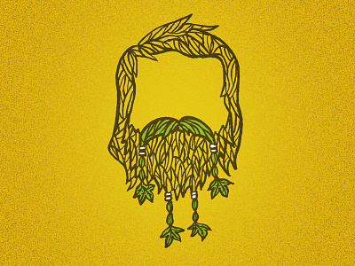 Beard 1.2 beard brush gardening hair illustration leaves mustache nature packaging plants