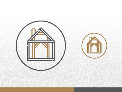 Structural Integrity circle construction house icon illustration infographic minimal outline planning structure