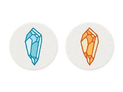 Crystals citrine crystal doodle fantasy geometric illustration magick mineral minimal patch