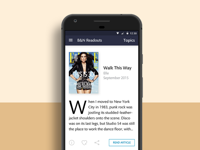 B&N Readouts by Sid Bodalia on Dribbble