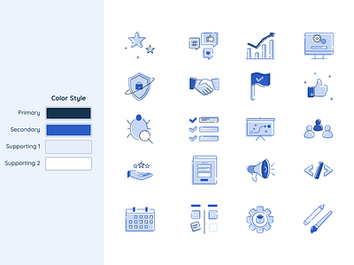 Saas App Onboarding icons