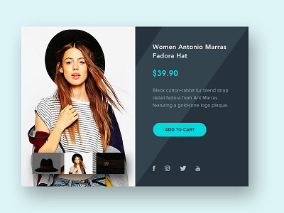 Product Card card e commerce fashion flat minimal product shop web