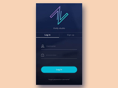 Sign In android app design in interaction ios log minimal sign studio mobile ui