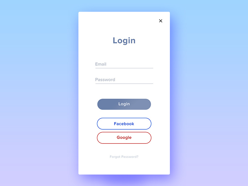 Login Screen by Naveen Nagar on Dribbble