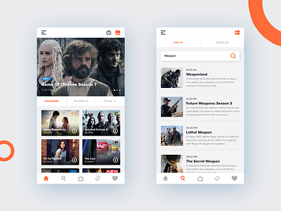 TV App - Search Screen