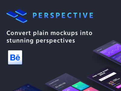 Perspective Mockup - Behance Case behance project design editing editor image mockup online presentation tool ui ux