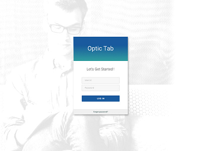 UI of Web Application for Opticians dashboard datatable login ui ux web application