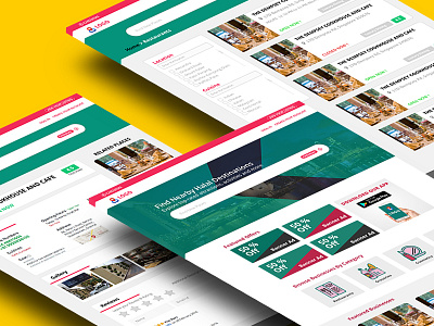 UI Design for Basic Classified Website classified design green portal red u ux website yellow