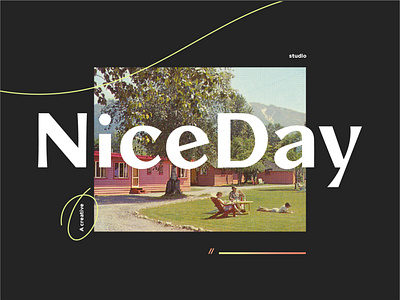 NiceDay A CreativeStudio creative design font logo studio