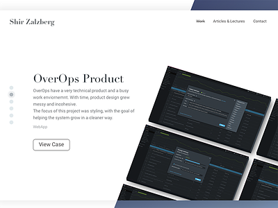 OverOps product - my portfolio design interactive portfolio ui ux web