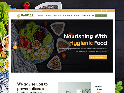 Habitro - Nutrition Health and Diet HTML Template