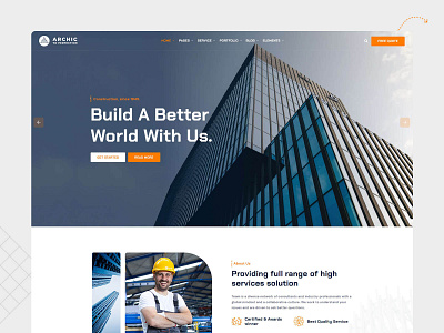 Archic - Construction and Architecture HTML Template agency apartment architect architecture architecture design bootstrap builder building construction construction building construction companies construction company contractor engineering house interior landmark real estate real estate agency ui