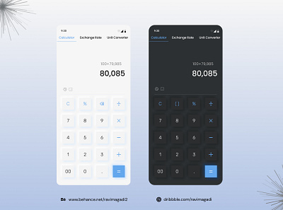Calculator - Android app design calculator ui