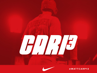 St. Louis Cardinals Matt Carpenter Identity athletics baseball cardinals custom type nike sports sports design typography