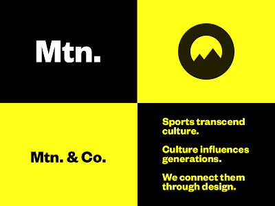 Mtn. & Company branding athletics mountain mtn mtnco sports agency sports branding sports design