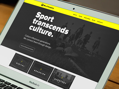 Mtn. & Co. website mountain mtn sports design sports graphics ui visual design web design