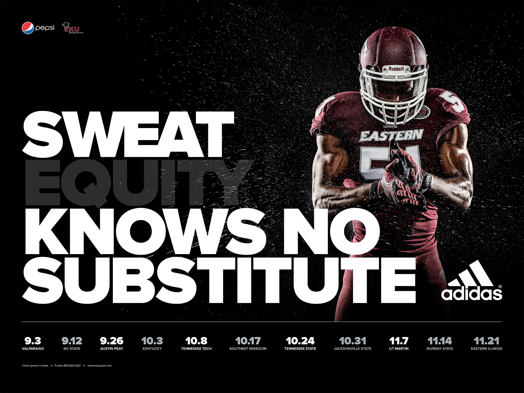 2015 EKU Football Schedule Poster Concept by Adam Martin on Dribbble
