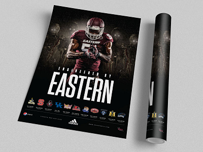 2015 EKU Football Poster Concept adidas art art direction athletics college digital eastern football sports sports branding sports design