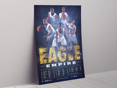 2015-16 Morehead State Men's Basketball Poster athletics basketball compositing hooops morehead state photo manipulation posters print design sports sports design