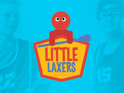 Little Laxers logo for 3d Lacrosse cartoon children illustration kids lacrosse logo sports sports design