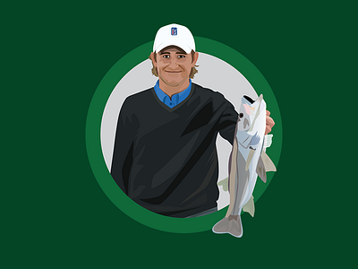 Player Illustrations for the PGA Tour iOS Keyboard App