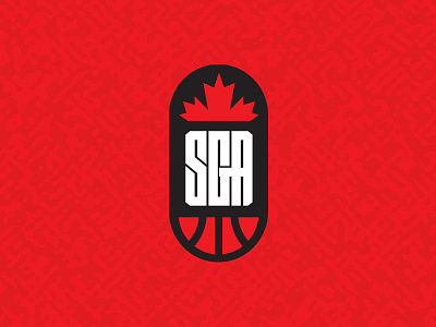 SGA Basketball Logo basketball canada identity lettermark logo monogram sports branding sports design sports marketing