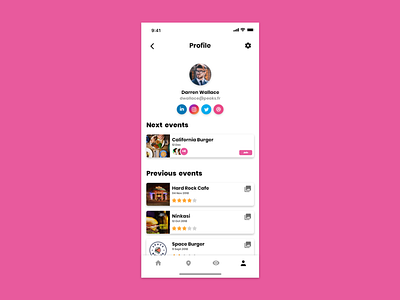 Peaks Circle - Profile app color design mobile ui ux